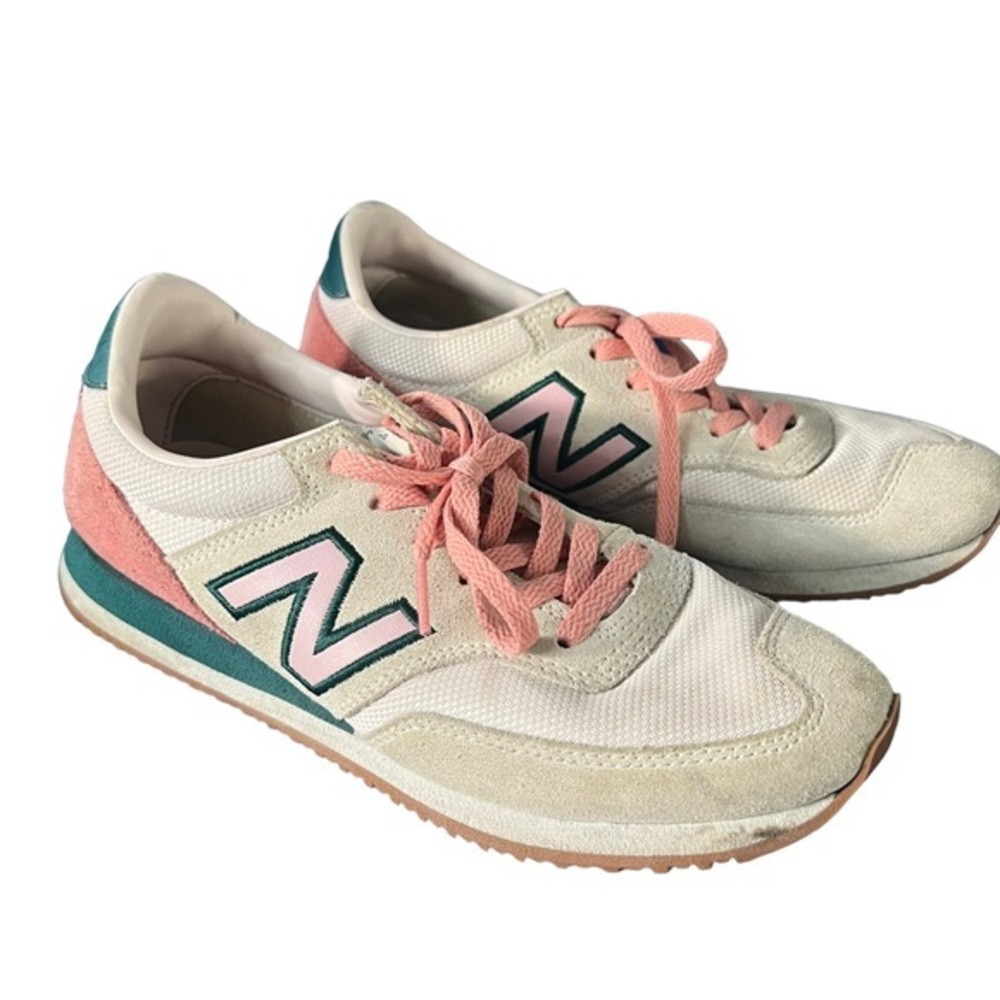 New Balance J.Crew Shoes CW620JC1 Women's Size 9 Low Top Suede Multicolor Pink